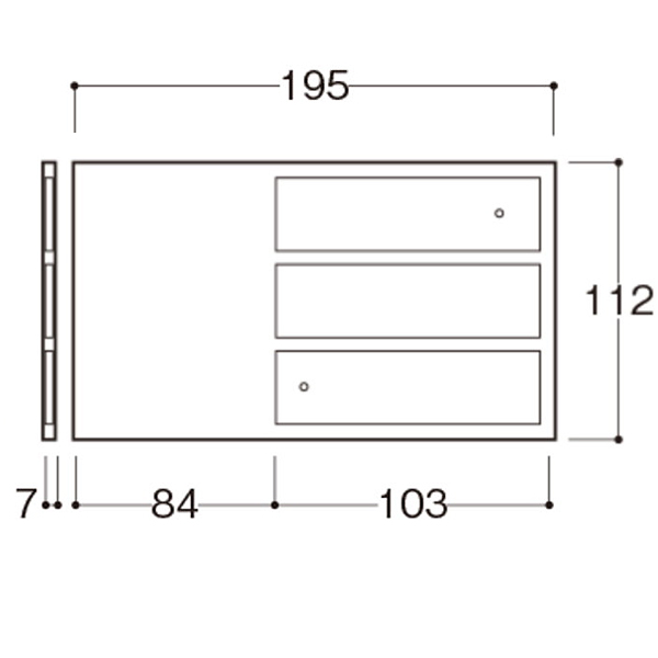 ISプレートケース IS-3(3人用) 店舗用品 運営備品 安全用品・標識 室内表示・屋内標識 ドア表示
