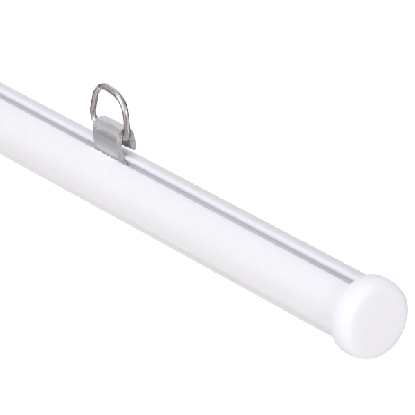 アルミH型パイプ 16-920 中芯付 天井吊り広告用 ホワイト W920mm