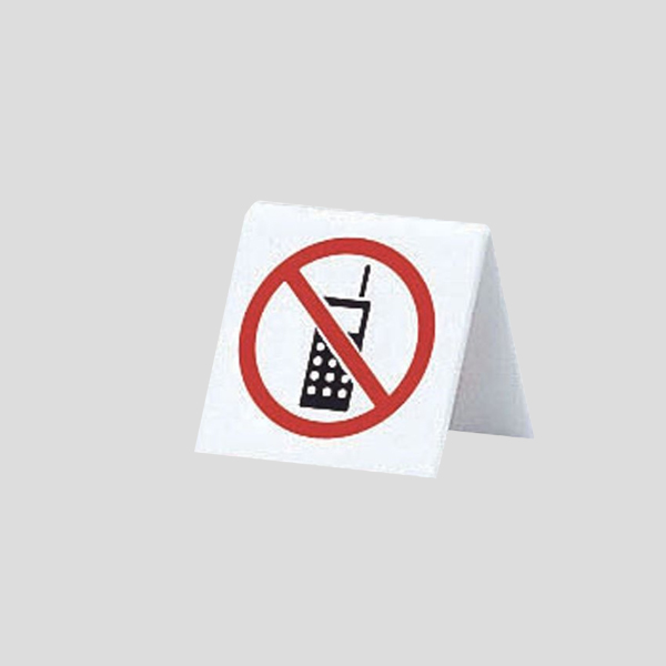 卓上プレート Up662 6 携帯電話禁止マーク 店舗用品のミセダス