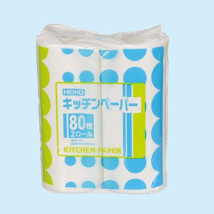 HEIKO キッチンペーパー 大 （80枚×2ロール入）×8袋