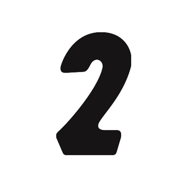 【在庫限り】【在庫処分 - 現品限り特価品】23-282 アドポップ 数字 黒抜き 2