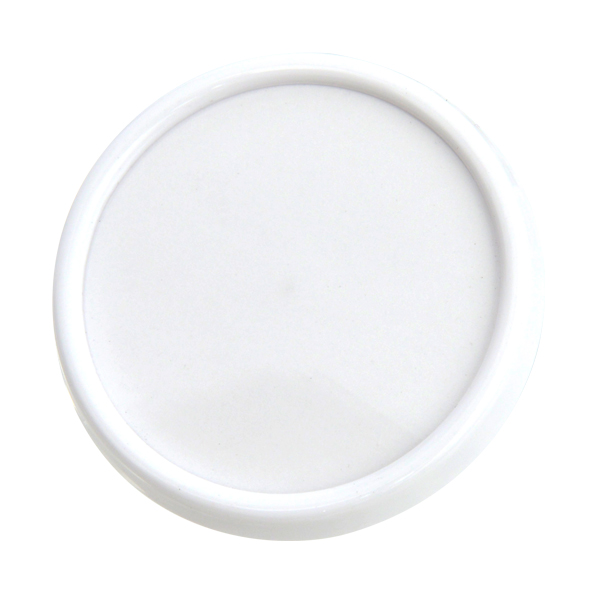【在庫処分 - 現品限り特価品】丸名札 大 (両用) ホワイト 安全用品・標識 身に付ける安全用品 胸章・リボン・ネームプレート
