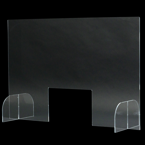 アクリルクリアパーテーション 飛沫感染防止用透明板 窓付き W900mm
