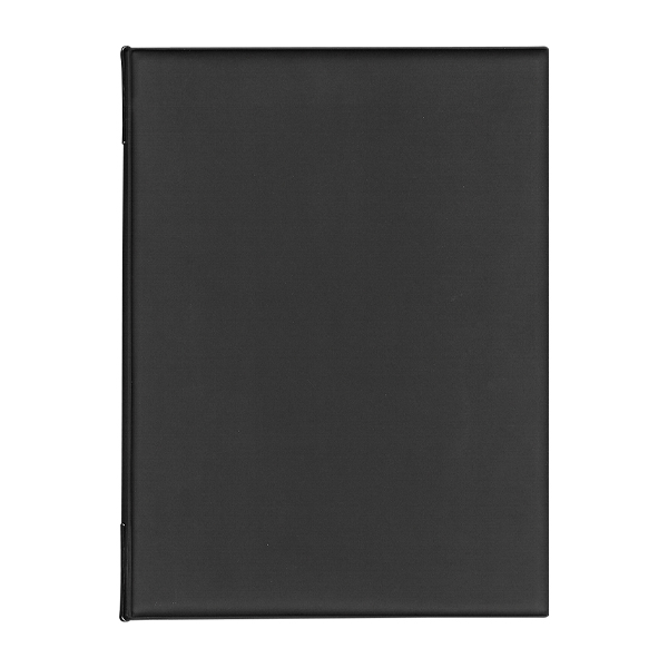 【在庫限り】【在庫処分 - 現品限り特価品】メニューブック MU-101 A4・4ページ 黒 店舗用品 運営備品 洋風メニューブック