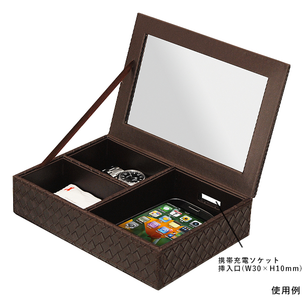 TM-J 携帯電話&小物ケース 茶