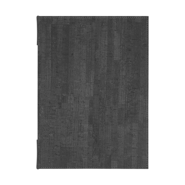 メニューブック CORK-302 黒(B5・4P)