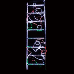 LEDロープライト はしごサンタ