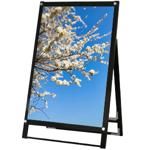 黒スタンド BPSSK-A1LKB 片面 アルミアルマイト仕上げ 黒 W674×H970mm A1