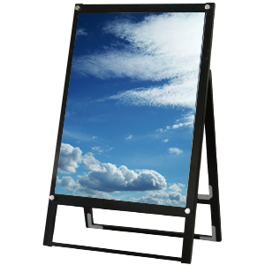 黒スタンド BPSSK-A1KB 片面 アルミアルマイト仕上げ 黒 W674×H1080mm A1