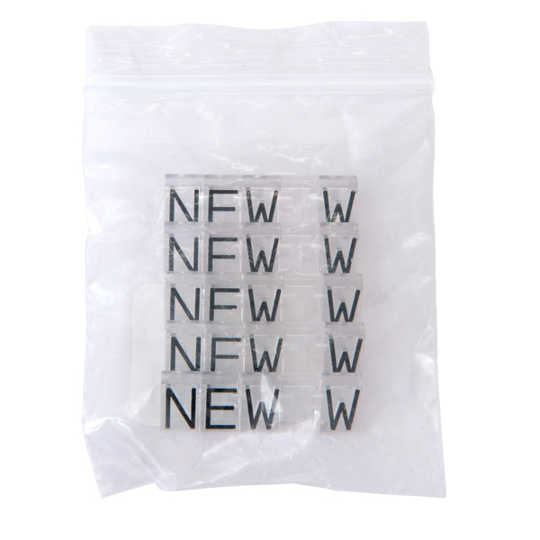ニュープライスキューブ補充L用 NEW 透明/黒文字