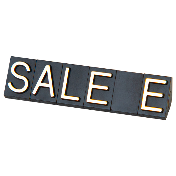 ニュープライスキューブ補充L用 SALE 黒/金文字