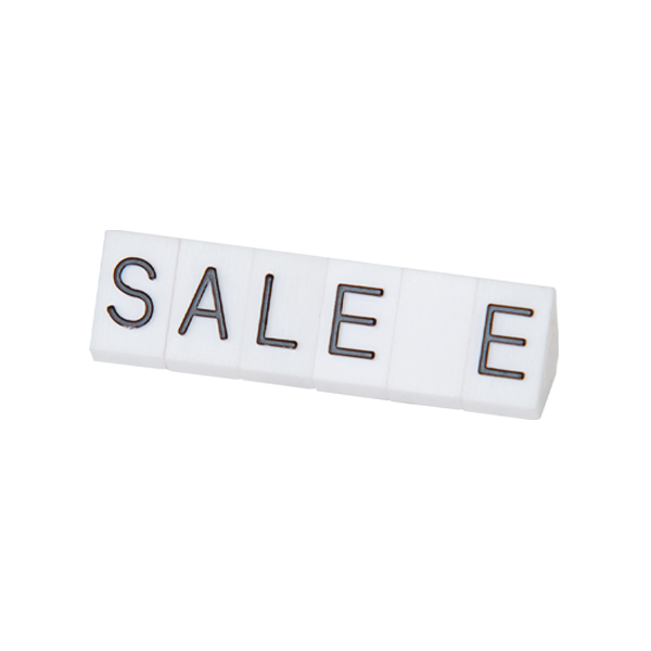 ニュープライスキューブ補充M用 SALE 白/黒文字