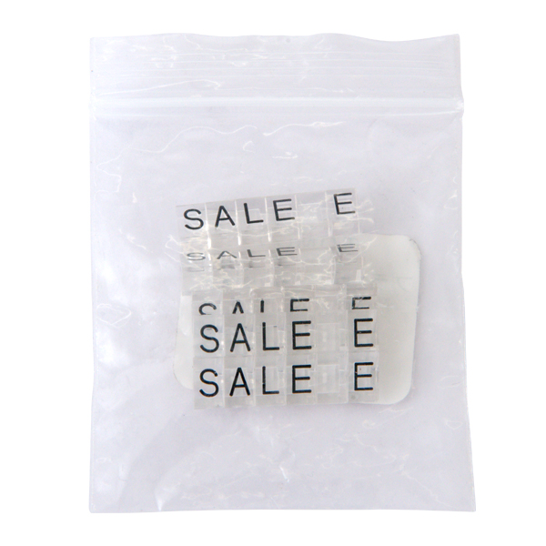 ニュープライスキューブ補充M用 SALE 透明/黒文字