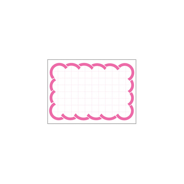 16-4802 カード 小 ピンク波枠