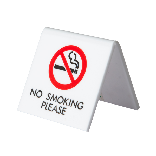 卓上禁煙席プレート UP662-4 NO SMOKING PLEASE