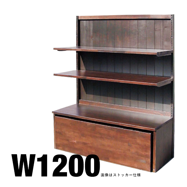52672 ウッドコンポ和装板張 扉 W1200昔色