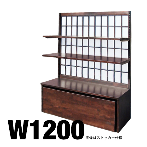 52666 ウッドコンポ和装障子 扉 W1200昔色