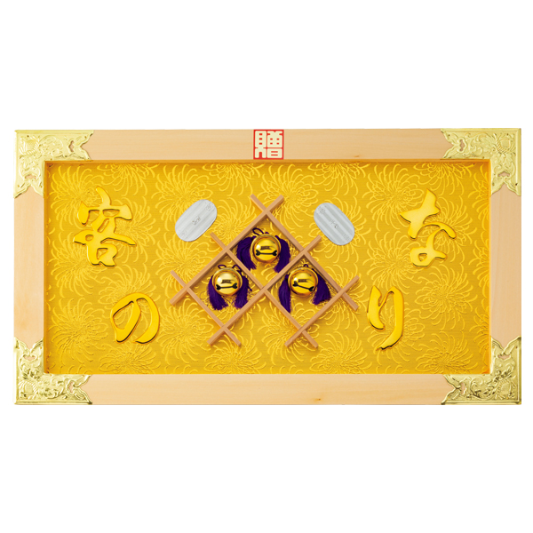 43358 縁起額25号横 客の鈴なり(白木)