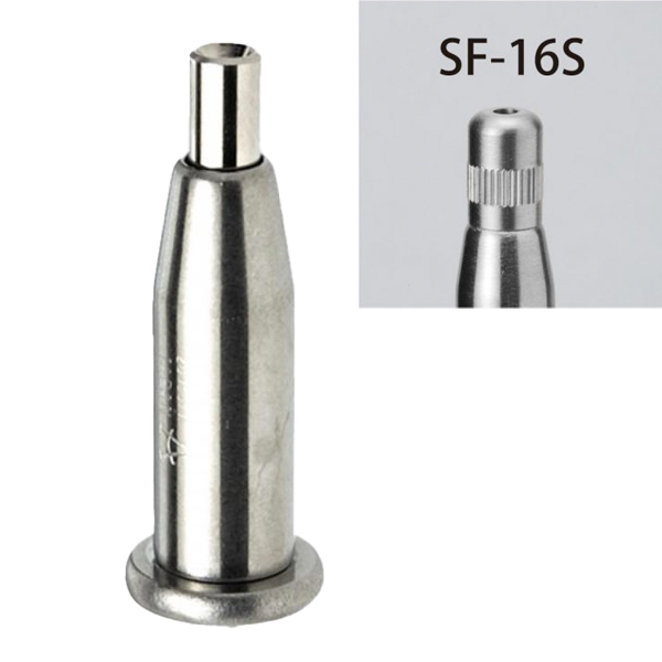 アラカワ パイプ吊り 中間金具 ストッパーキャップ付 ステンレスサテン SF-16S