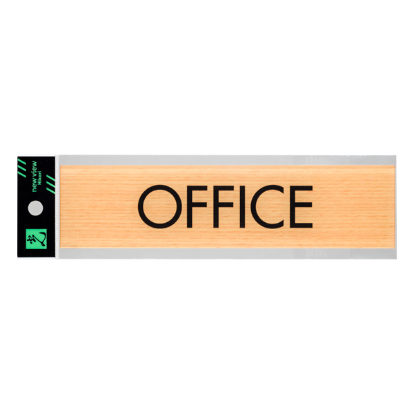 ウッドライクマットサイン メープル横長 OFFICE