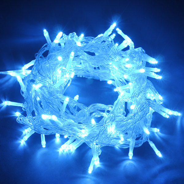 LEDストリングライトUクリアコード スノーブルー