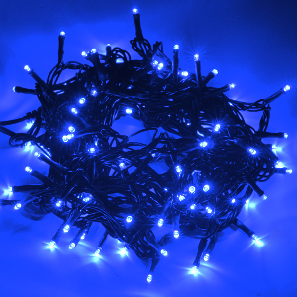 LEDストリングライトU 黒コード ブルー