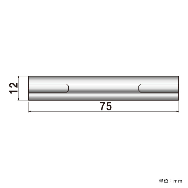 ポピック No.12-WN-75 両ナットタイプ 化粧ビスφ12×75mm