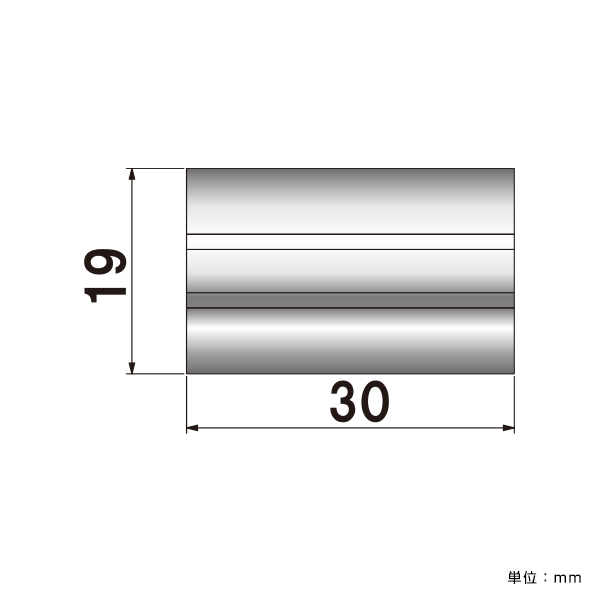 ポピック No.19-WN-30 両ナットタイプ 化粧ビスφ19×30mm