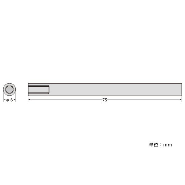 パネルフィクスバー φ6-75片ナット 店舗用品 スカルプス