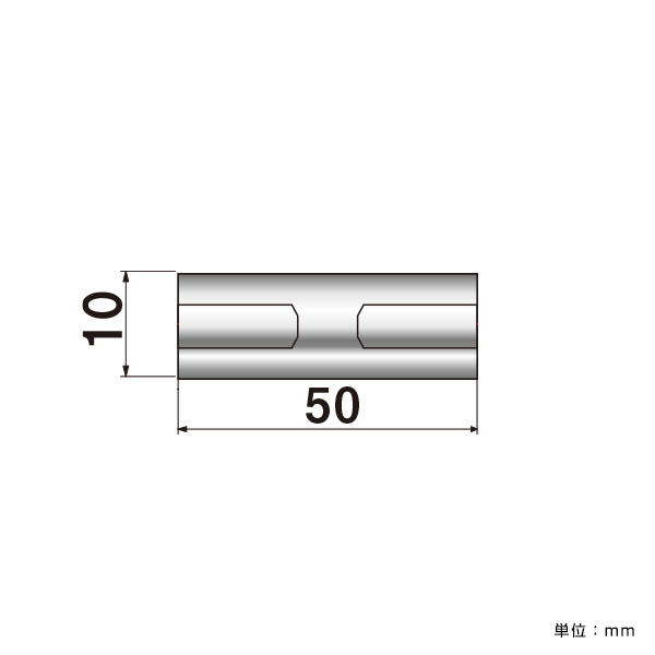 ポピック No.10-WN-50 両ナットタイプ 化粧ビスφ10×50mm