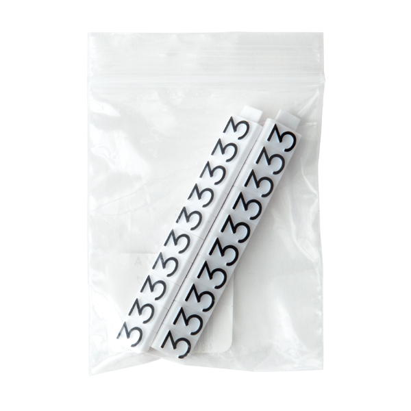 ニュープライスキューブ補充用 L用 単品 白/黒文字 3