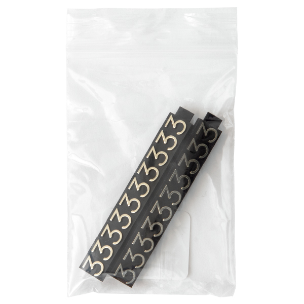 ニュープライスキューブ補充用 L用 単品 黒/金文字 3
