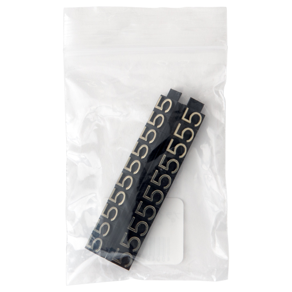 ニュープライスキューブ補充用 L用 単品 黒/金文字 5