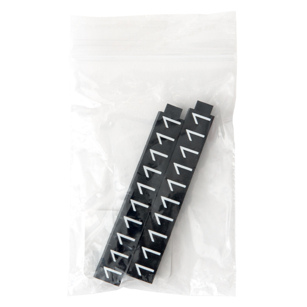 ニュープライスキューブ補充用 L用 単品 黒/白文字 1