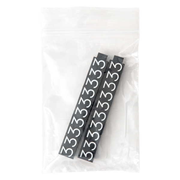 ニュープライスキューブ補充用 L用 単品 黒/白文字 3