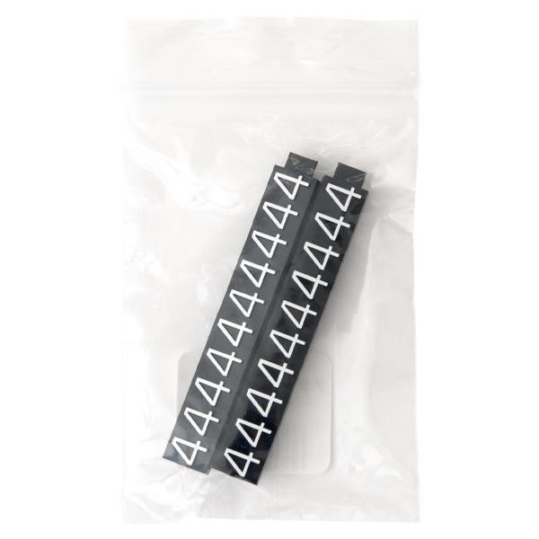 ニュープライスキューブ補充用 L用 単品 黒/白文字 4