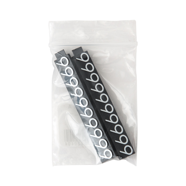 ニュープライスキューブ補充用 L用 単品 黒/白文字 6