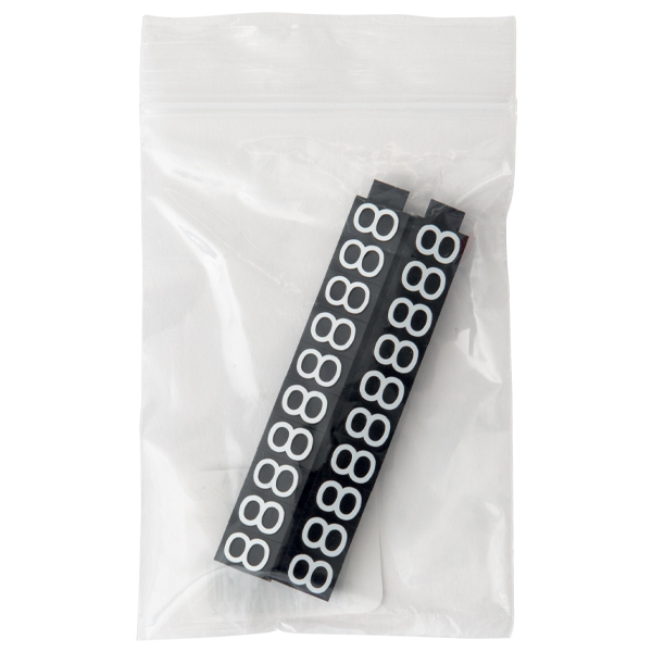 ニュープライスキューブ補充用 L用 単品 黒/白文字 8