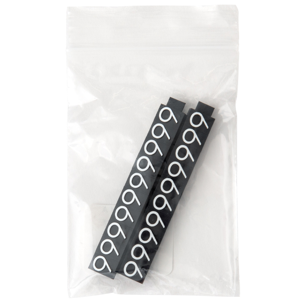 ニュープライスキューブ補充用 L用 単品 黒/白文字 9