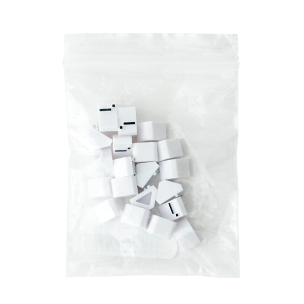 ニュープライスキューブ補充用 M用 単品 白/黒文字 .-