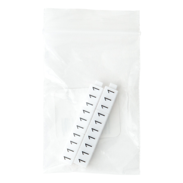 ニュープライスキューブ補充用 M用 単品 白/黒文字 1