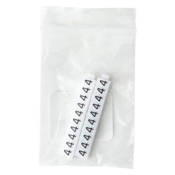 ニュープライスキューブ補充用 M用 単品 白/黒文字 4