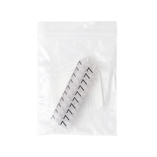 ニュープライスキューブ補充用 M用 単品 透明/黒文字 7