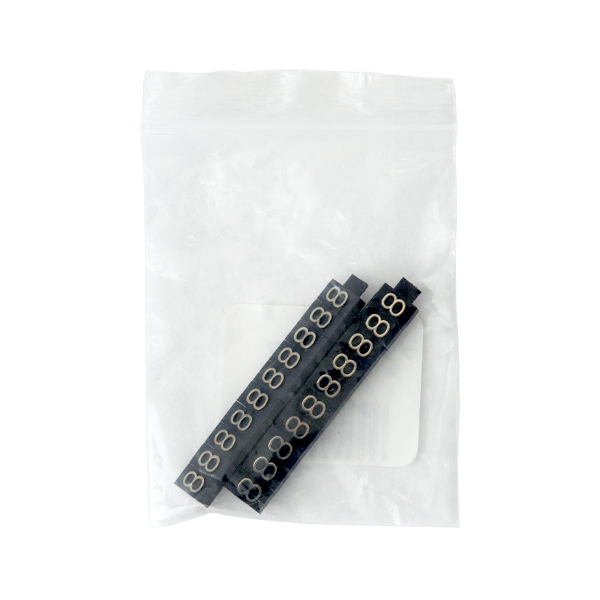 ニュープライスキューブ補充用 M用 単品 黒/金文字 8