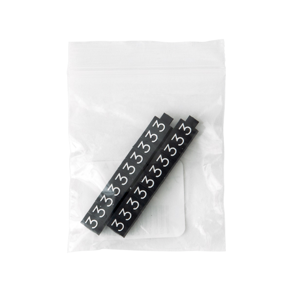 ニュープライスキューブ補充用 M用 単品 黒/白文字 3