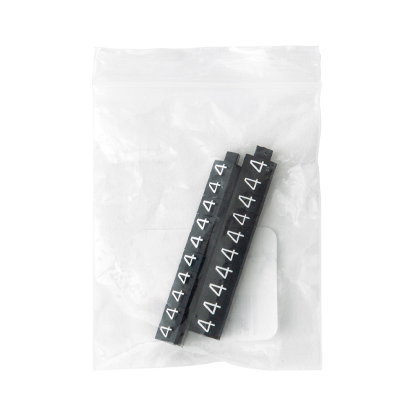 ニュープライスキューブ補充用 M用 単品 黒/白文字 4