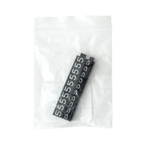 ニュープライスキューブ補充用 M用 単品 黒/白文字 5