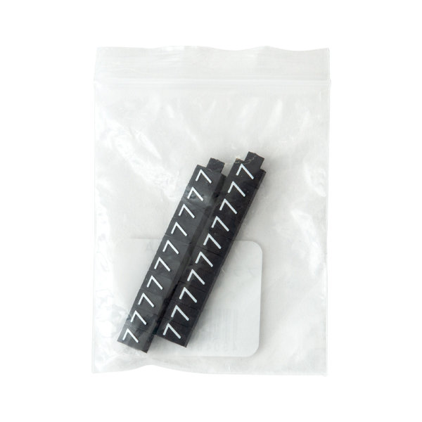 ニュープライスキューブ補充用 M用 単品 黒/白文字 7