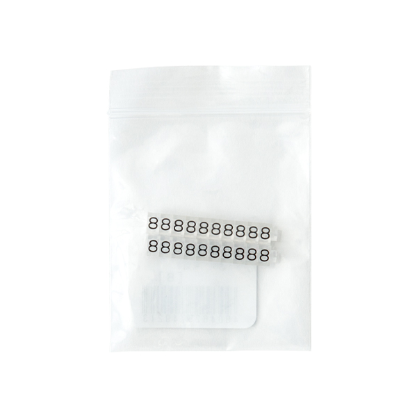 ニュープライスキューブ補充用 S用 単品 透明/黒文字 8