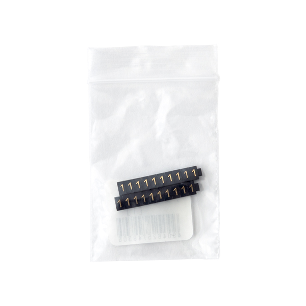 ニュープライスキューブ補充用 S用 単品 黒/金文字 1